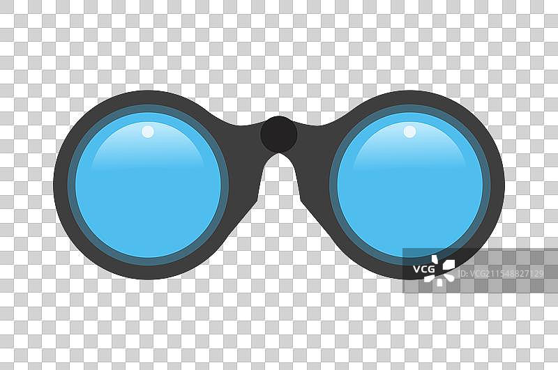 双筒望远镜正面视图图片素材