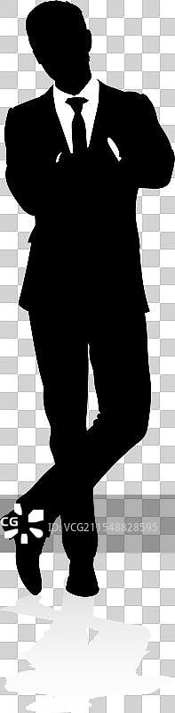 商业人士的剪影图片素材