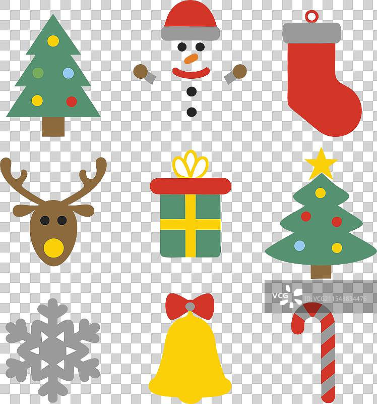 节日圣诞图标合集图片素材