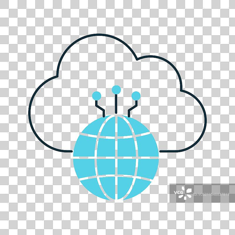 全球人工智能驱动的连接解决方案图标图片素材