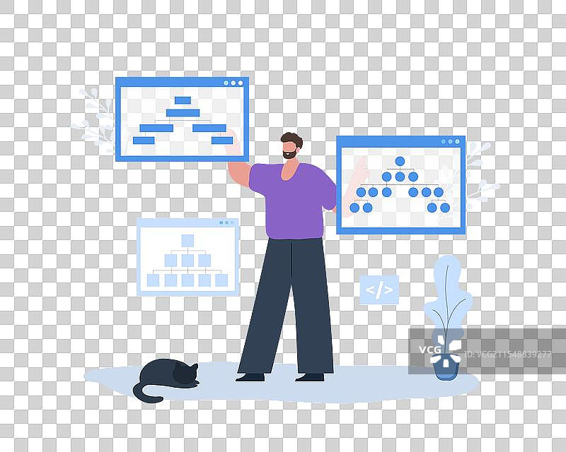 网站地图创建过程 SEO 优化 男性图片素材