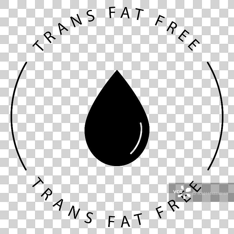 反映反式脂肪消费风险的意识图标图片素材