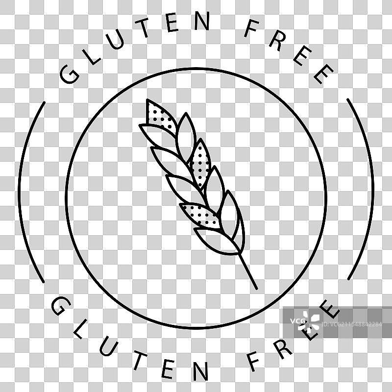 环保无麸质健康标志图标设计图片素材