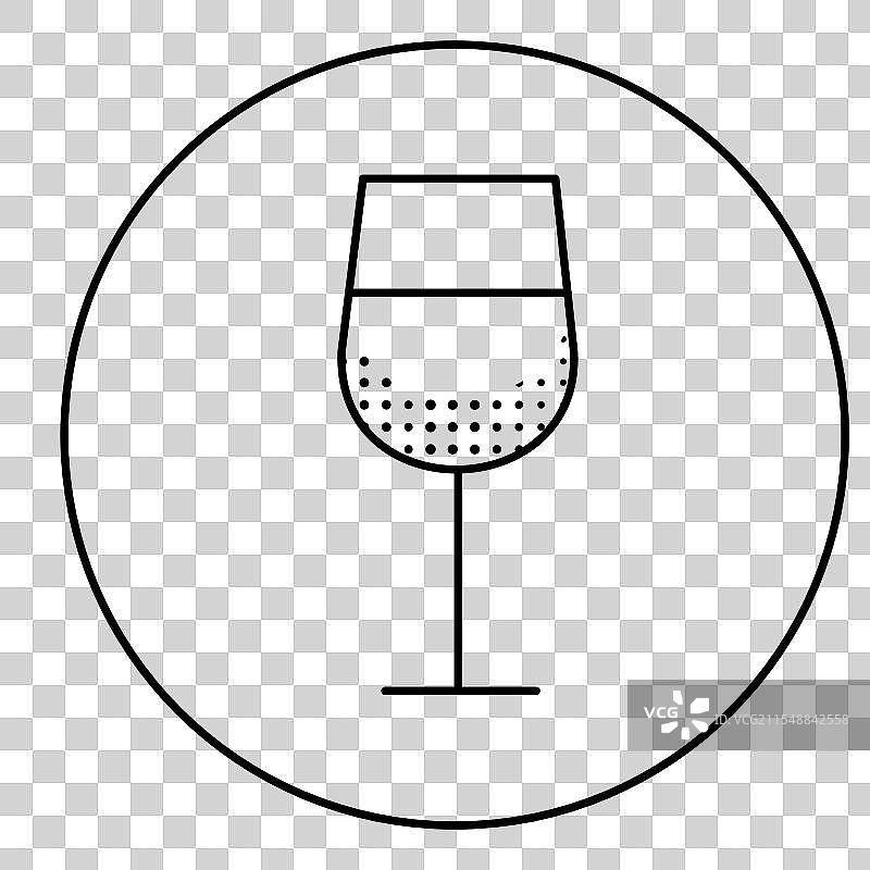 无酒精饮料禁令酒杯图标设计图片素材