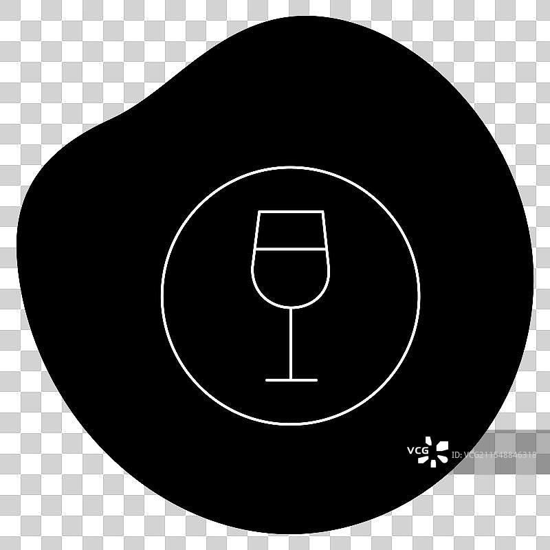 禁止饮酒的酒杯图标设计图片素材