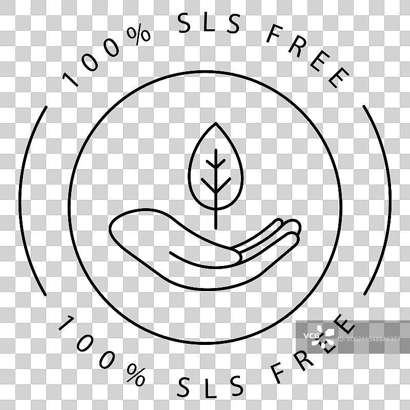 绿色无硫酸盐环保图标设计图片素材