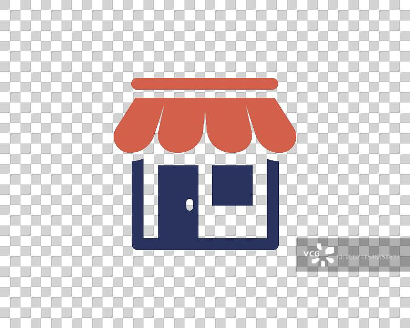 移动电子商务的购物商店标志图片素材