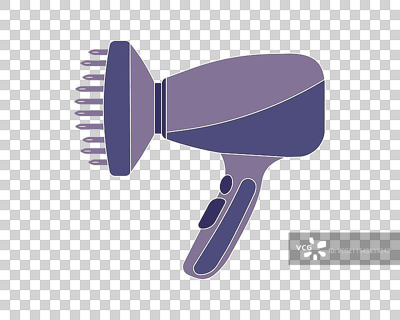 时尚吹风机线条图标图片素材