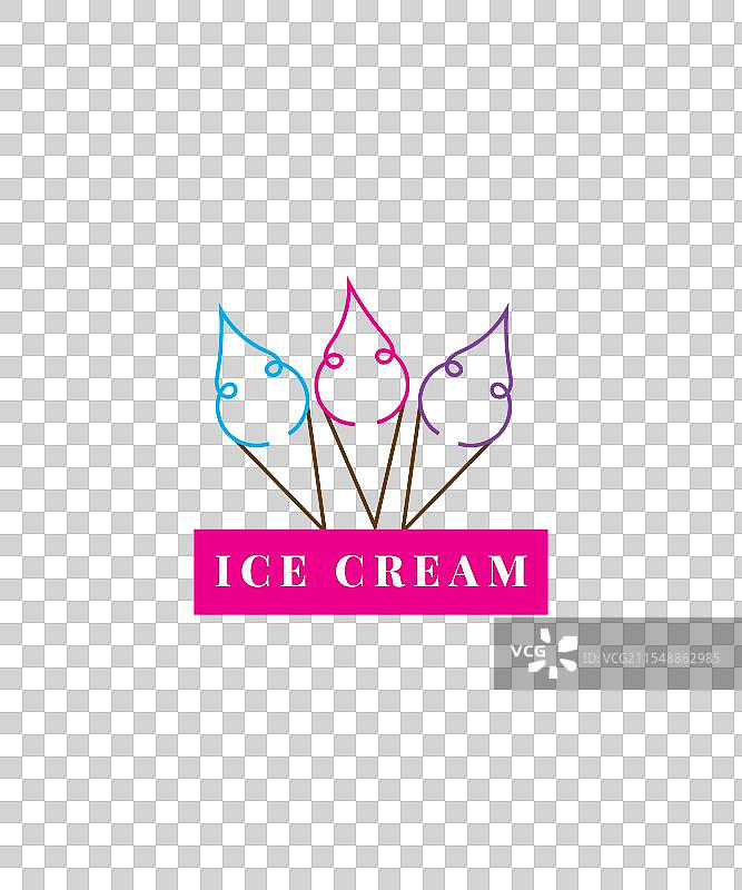 冰淇淋标志 冰淇淋甜筒标志图像图片素材