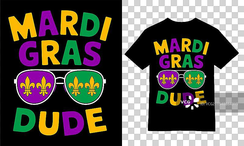 狂欢节男士太阳镜T恤设计图片素材