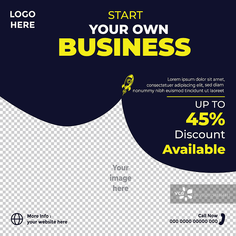 一般商业社交媒体帖子和Instagram内容图片素材