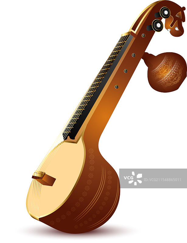 古印度乐器维纳图片素材