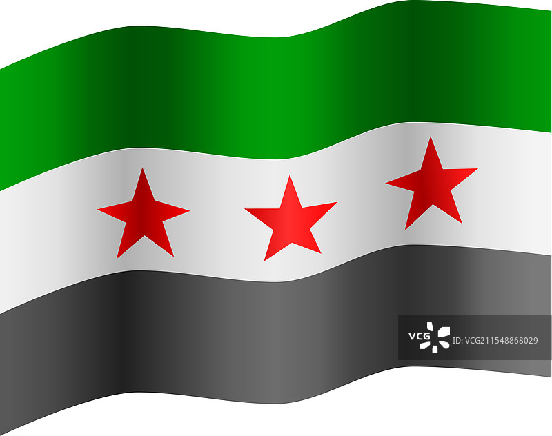 叙利亚反叛者旗帜图片素材
