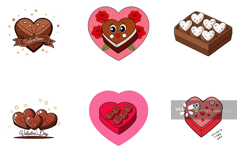 甜心礼包 - 红色和粉色的情人节图片素材