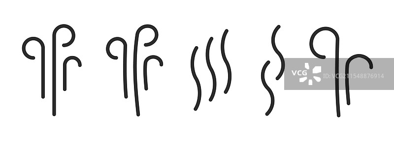 烟味图标涂鸦线条简单图片素材
