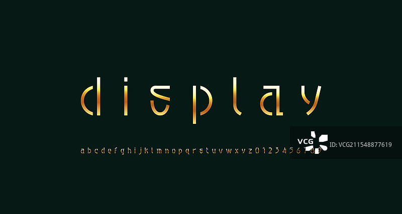 现代字体模板字母金色模板风格图片素材