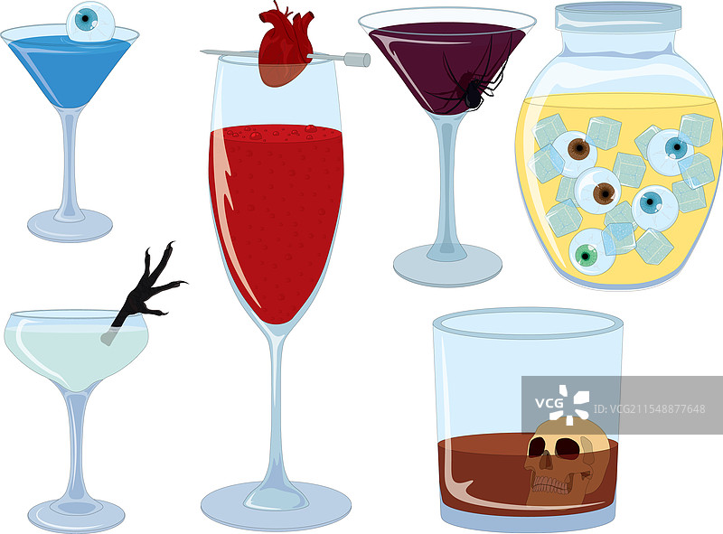 女巫的恐怖鸡尾酒系列图片素材