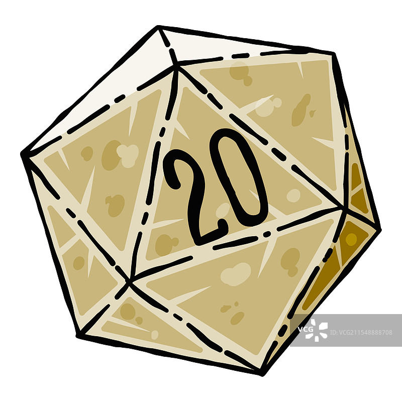 幻想桌面二十面体图片素材