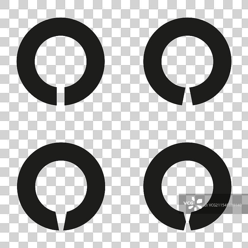 圆形切割形状几何圆形设计图片素材