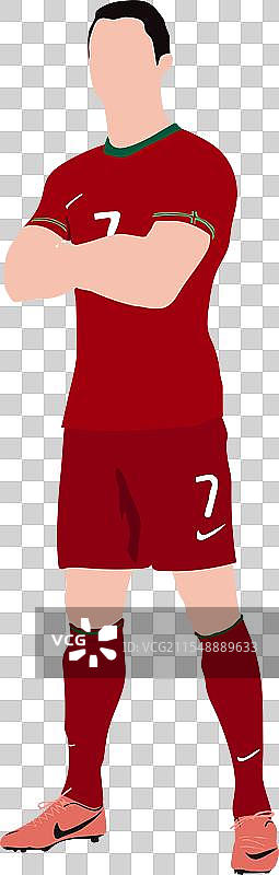 克里斯蒂亚诺·罗纳尔多的平面线条艺术轮廓图片素材