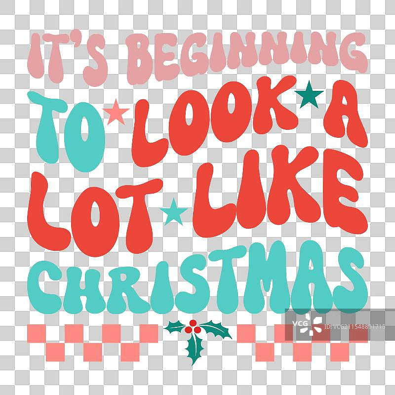 圣诞节排版T恤设计图片素材