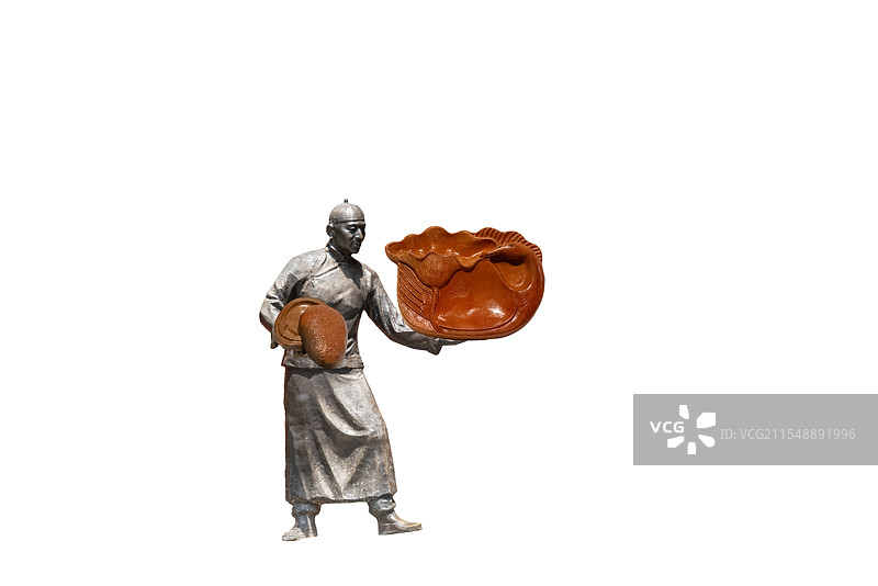 河南省民间艺术，三门峡，天鹅澄泥砚，文房四宝图片素材