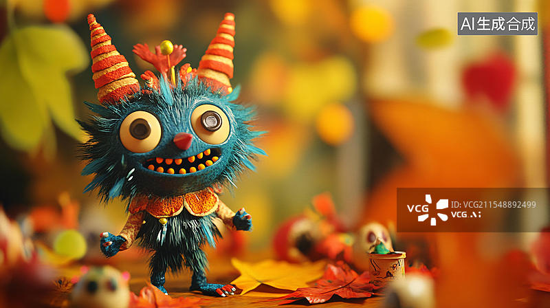 【AI数字艺术】怪兽盲盒设计图片素材