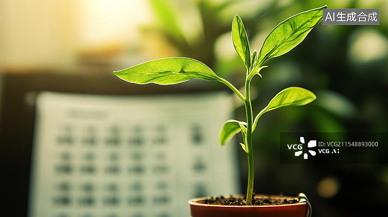 【AI数字艺术】电脑壁纸小苗秧图片素材