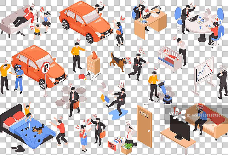 压力大的人物系列图片素材