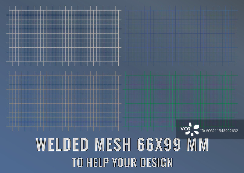现实的焊接钢网金属 66x99 毫米图片素材