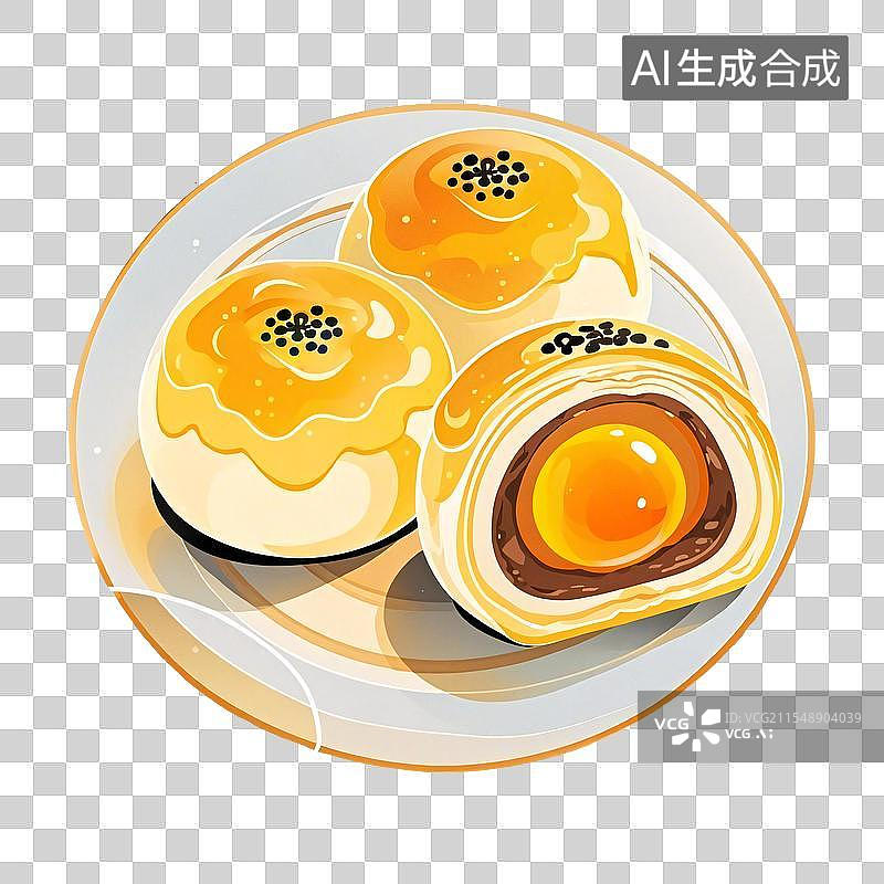 【AI数字艺术】小吃糕点元素图片素材
