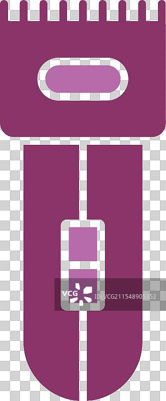 电动剃须刀图标（双色）图片素材