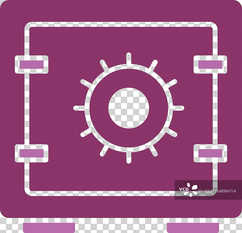 安全箱图标，双色设计图片素材