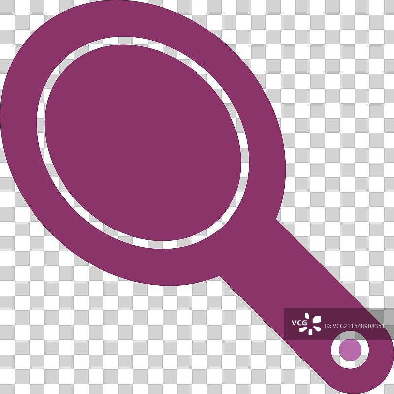 手持镜子图标，双色设计图片素材