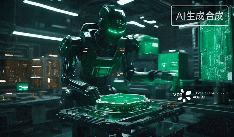 【AI数字艺术】未来战士图片素材