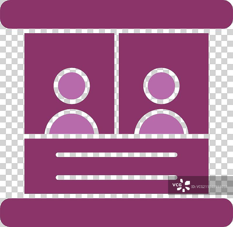 双色票箱图标图片素材