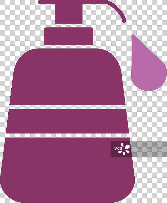 液体肥皂图标，双色设计图片素材