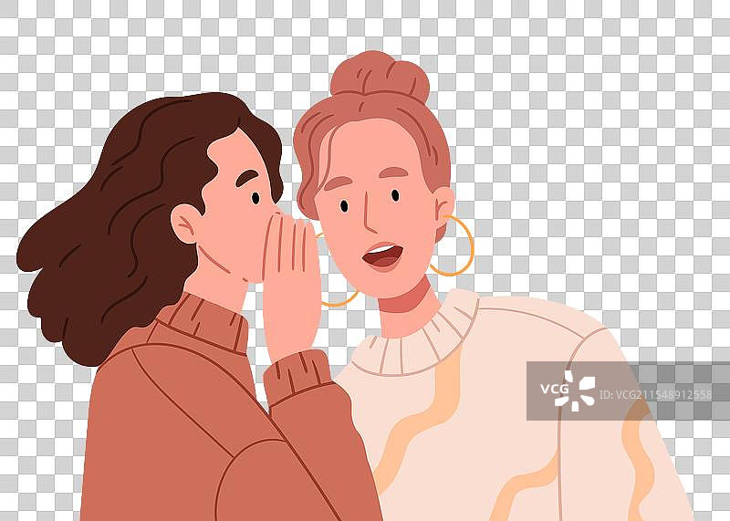 女朋友们的八卦，惊讶的面部表情，最佳时刻图片素材