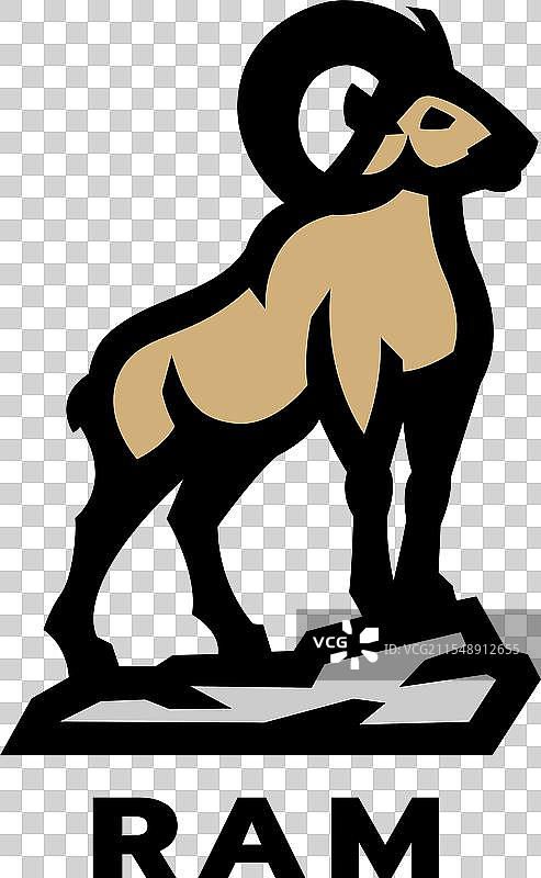 公羊标志符号图片素材
