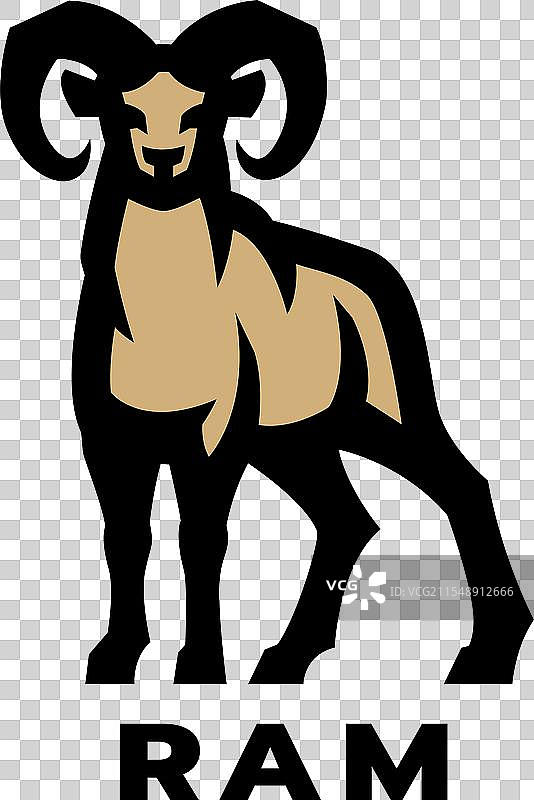 公羊标志符号图片素材