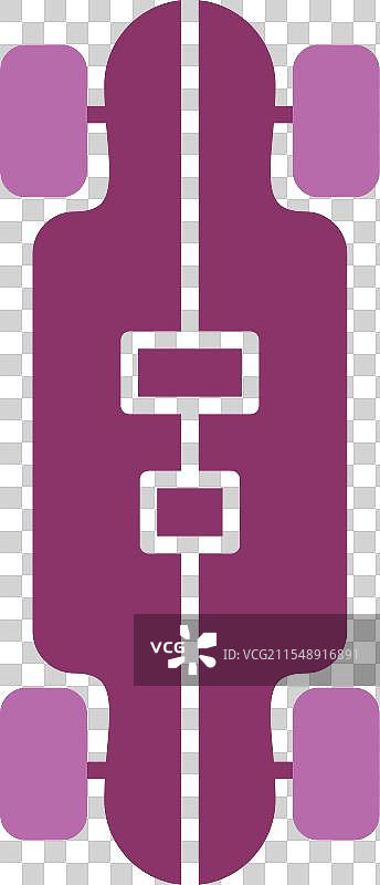 双色图标的长板符号图片素材