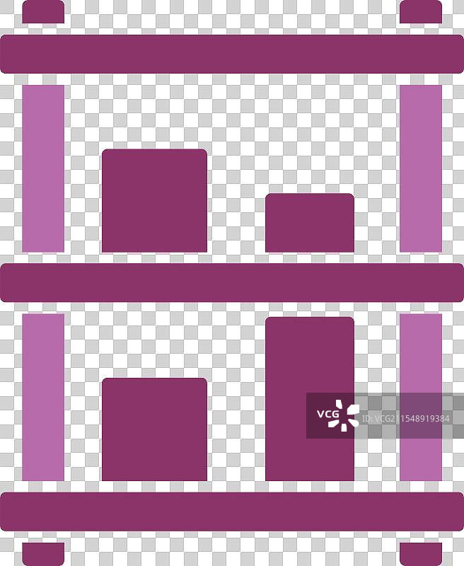 展示柜图标，双色设计图片素材