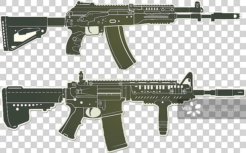 AK12和M4A1贴纸图片素材