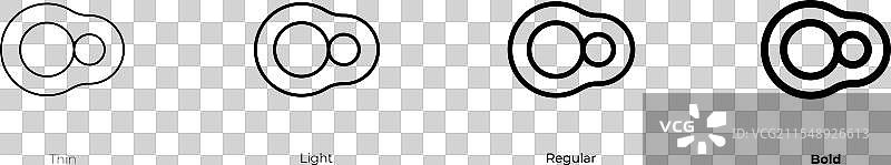 基底细胞癌图标，细薄常规样式图片素材