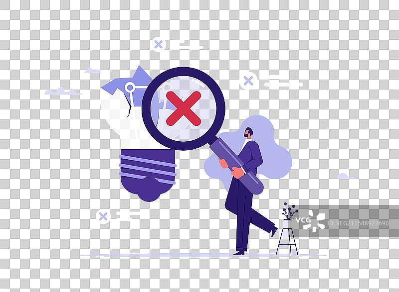 探索或寻找商业创意中的错误图片素材