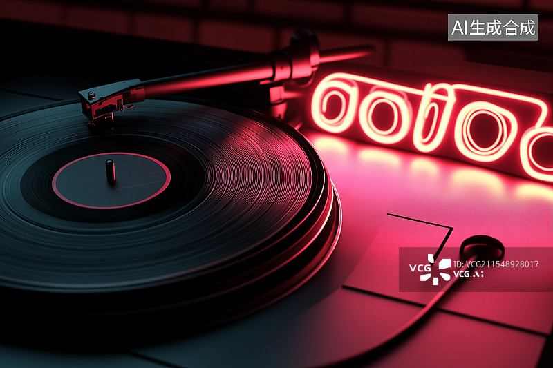 【AI数字艺术】唱片图片素材