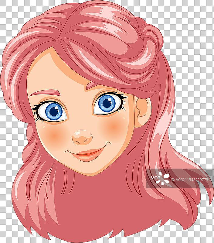 一个快乐的小女孩图片素材