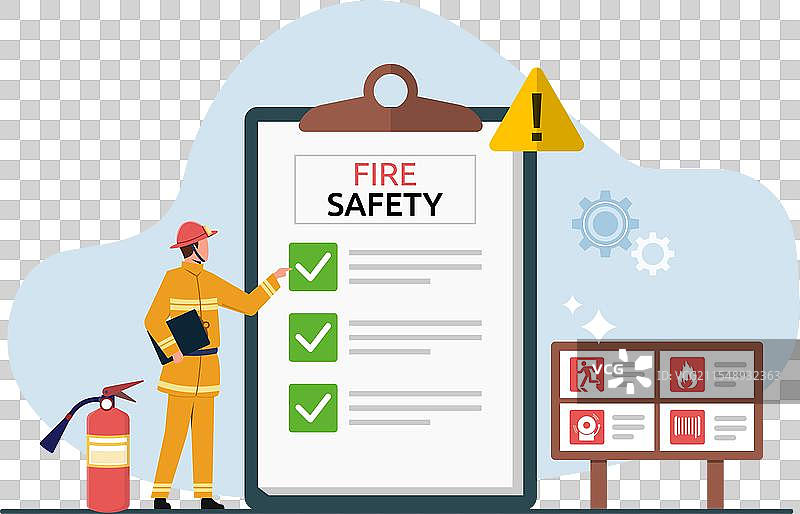 防火安全规定以防止火灾和图片素材