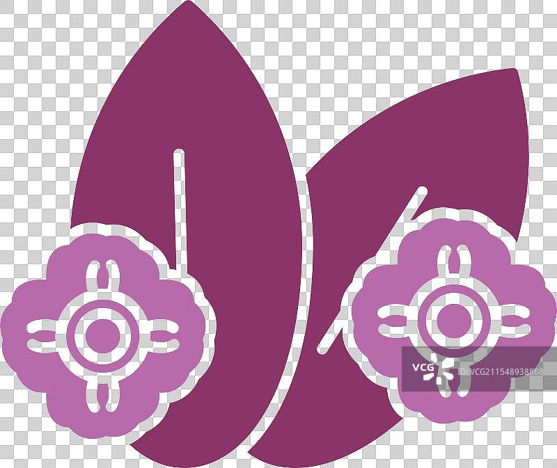 双色图标的乳草符号图片素材
