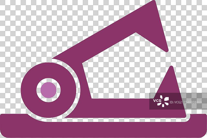 双色图标的订书机拆卸器符号图片素材